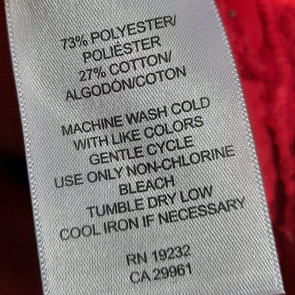 Alfred Dunner Red Quilted Vest Women’s Size 10 Full Zip Sleeveless Jacket - Picture 6 of 8